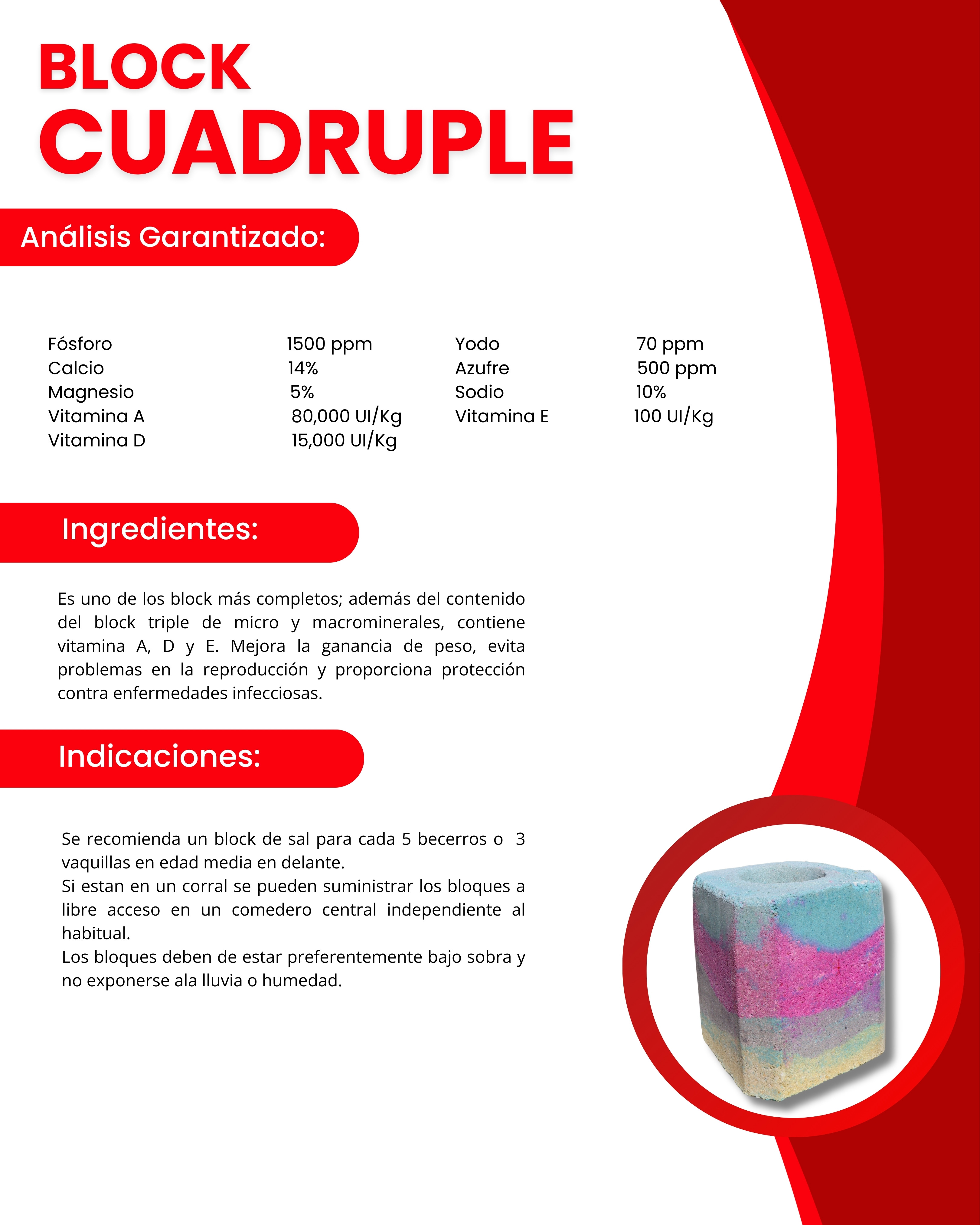 BLOCK CUADRUPLE