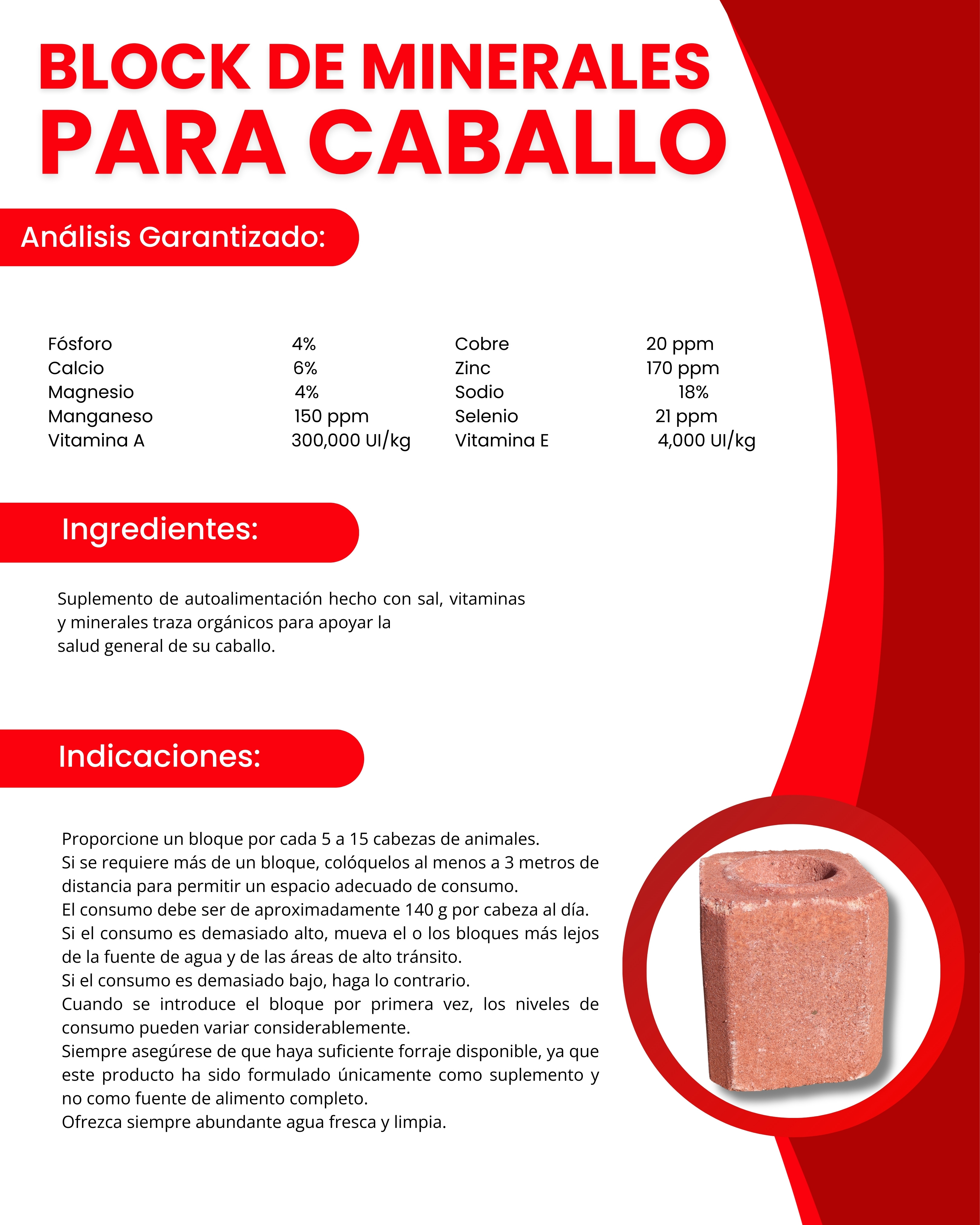 BLOCK DE MINERALES PARA CABALLO